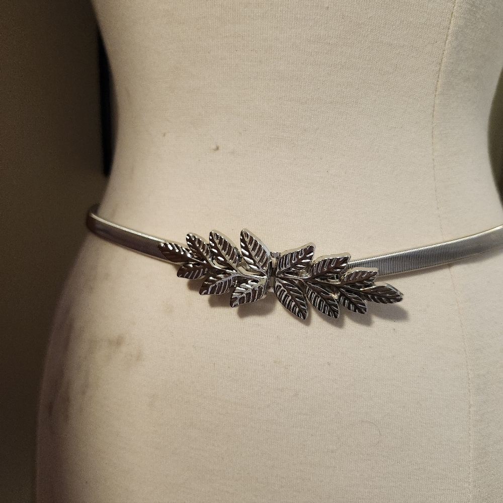 3/$50 Silver Floral Belt